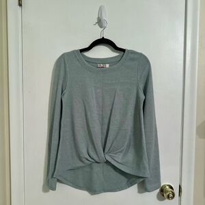 SO Sage Sweater Front Tie Top S